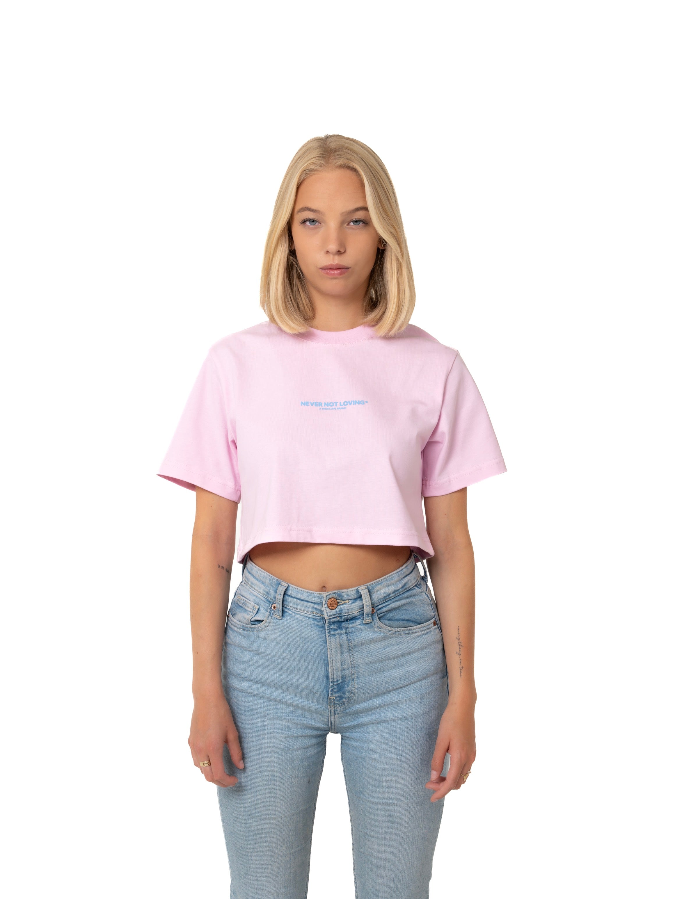 NNL Letter Crop Top Rose