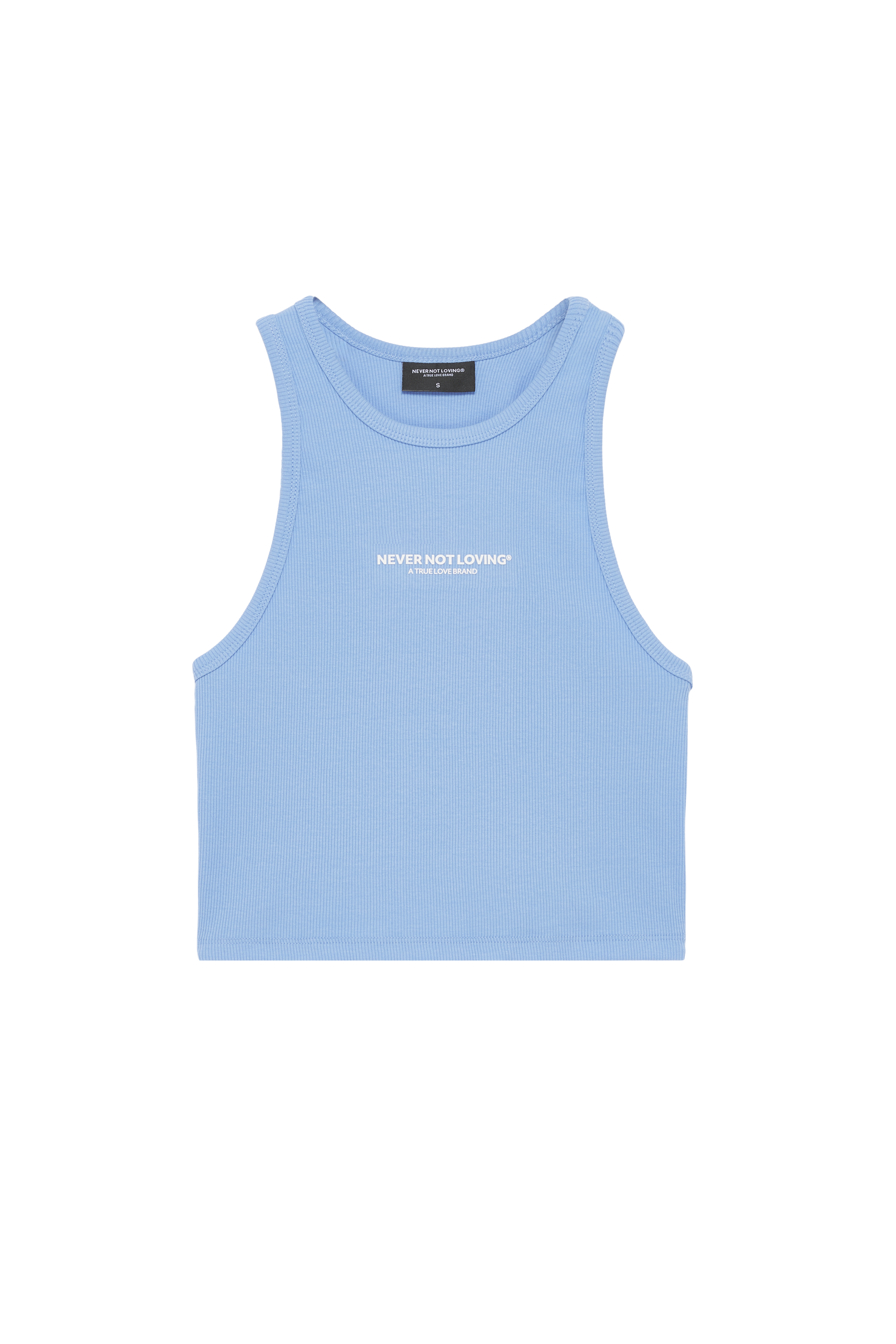 WOMEN'S CROPPED TANK TOP RIVER BLUE