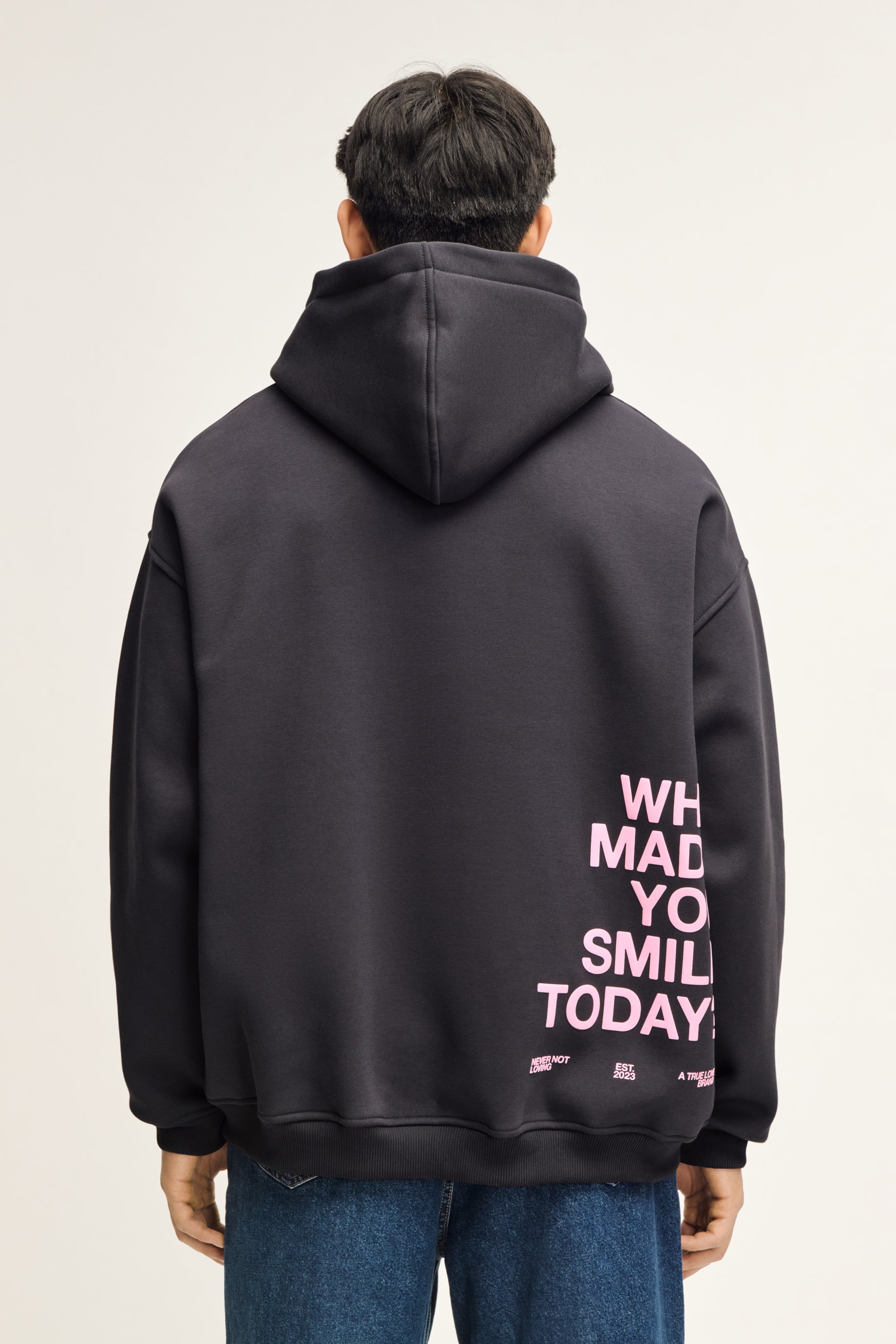 Smile Hoodie Anthrazit