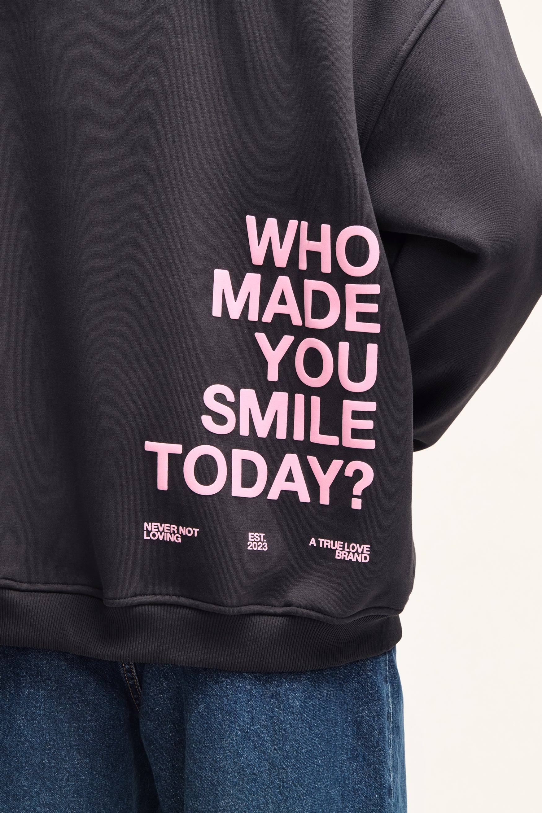 Smile Hoodie Anthrazit