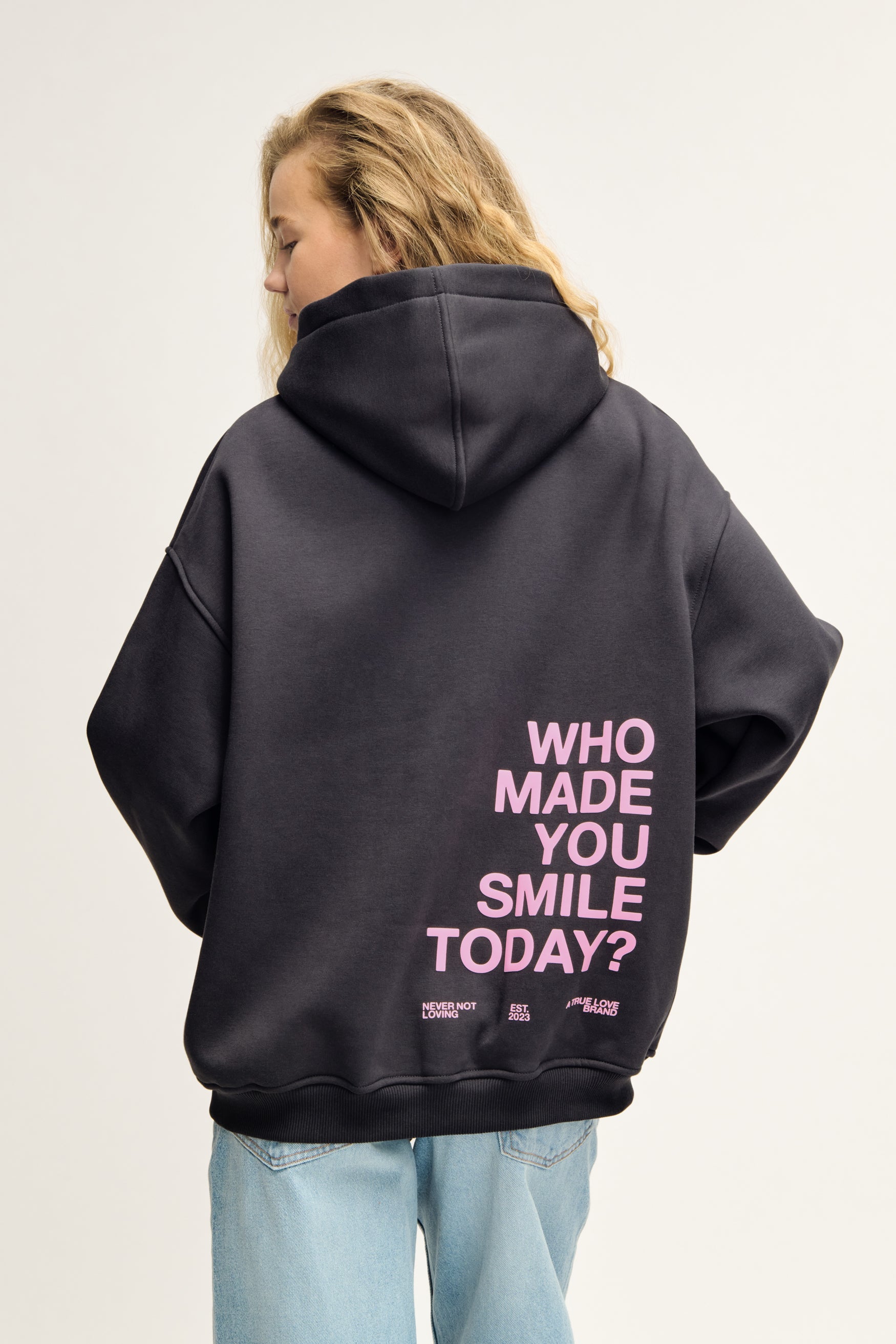 Smile Hoodie Anthrazit