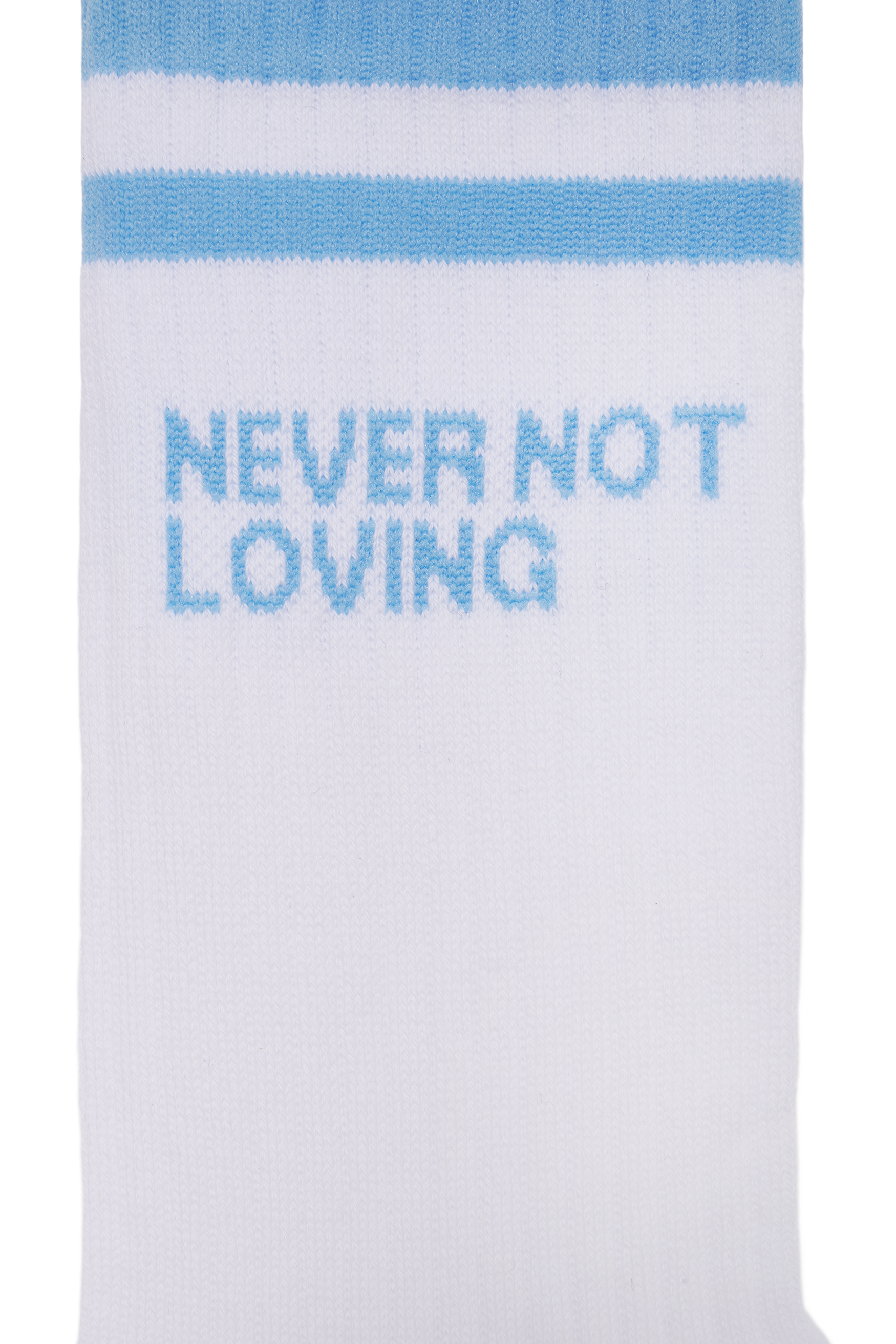 SOCKS NNL LOGO STRIPE RIVER BLUE