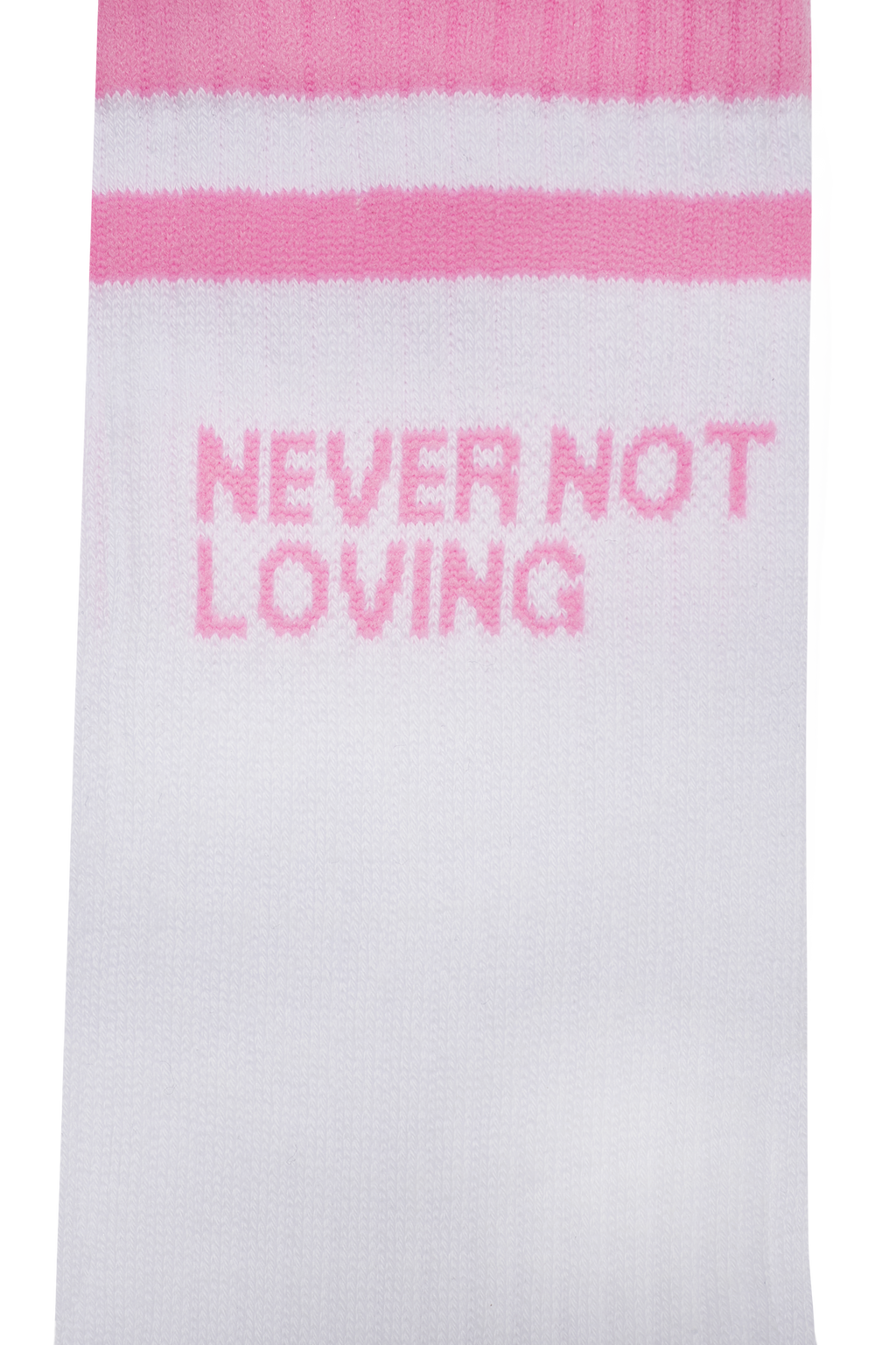 SOCKS NNL LOGO STRIPE PINK BLOSSOM