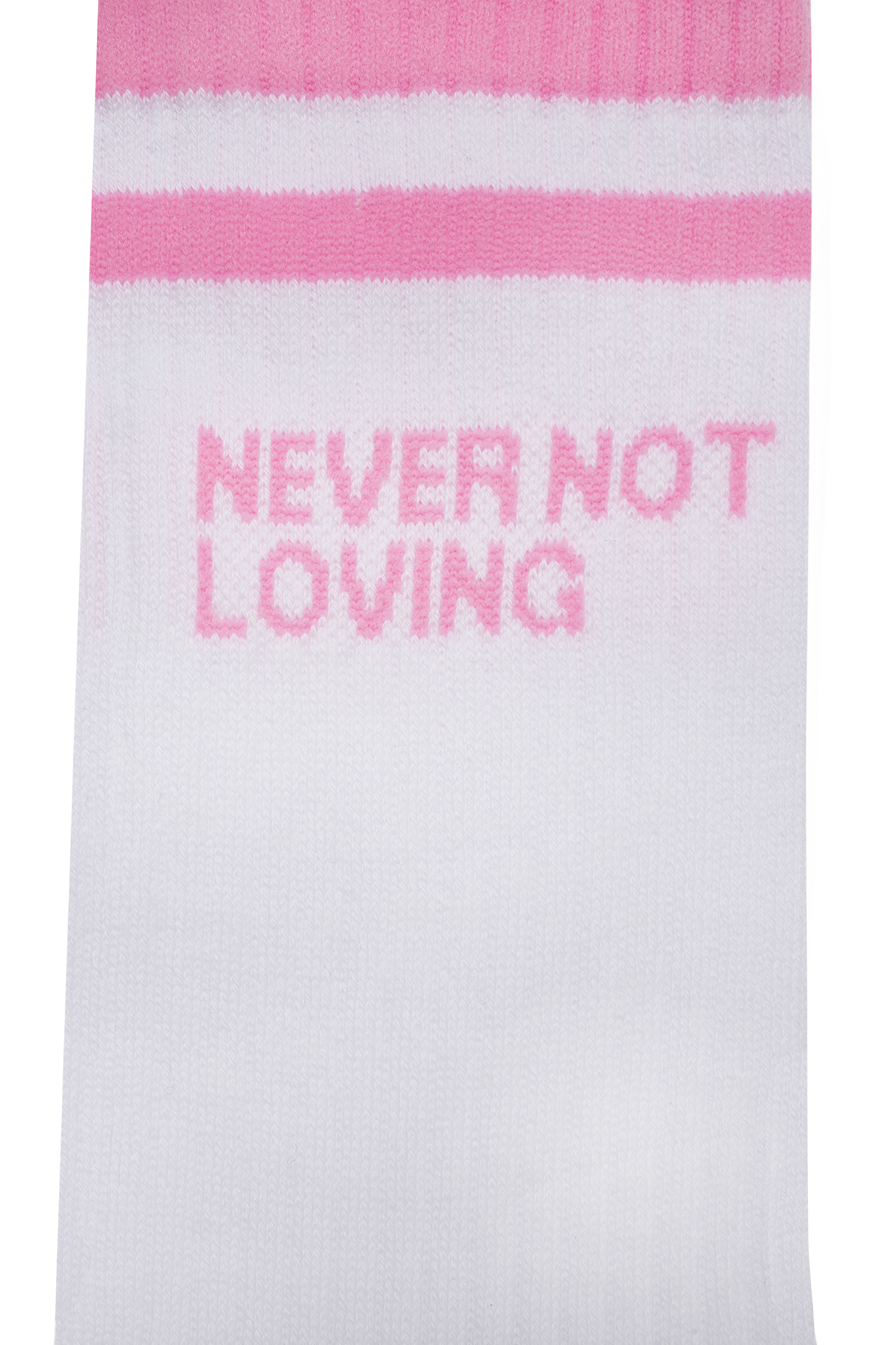 SOCKS NNL LOGO STRIPE PINK BLOSSOM