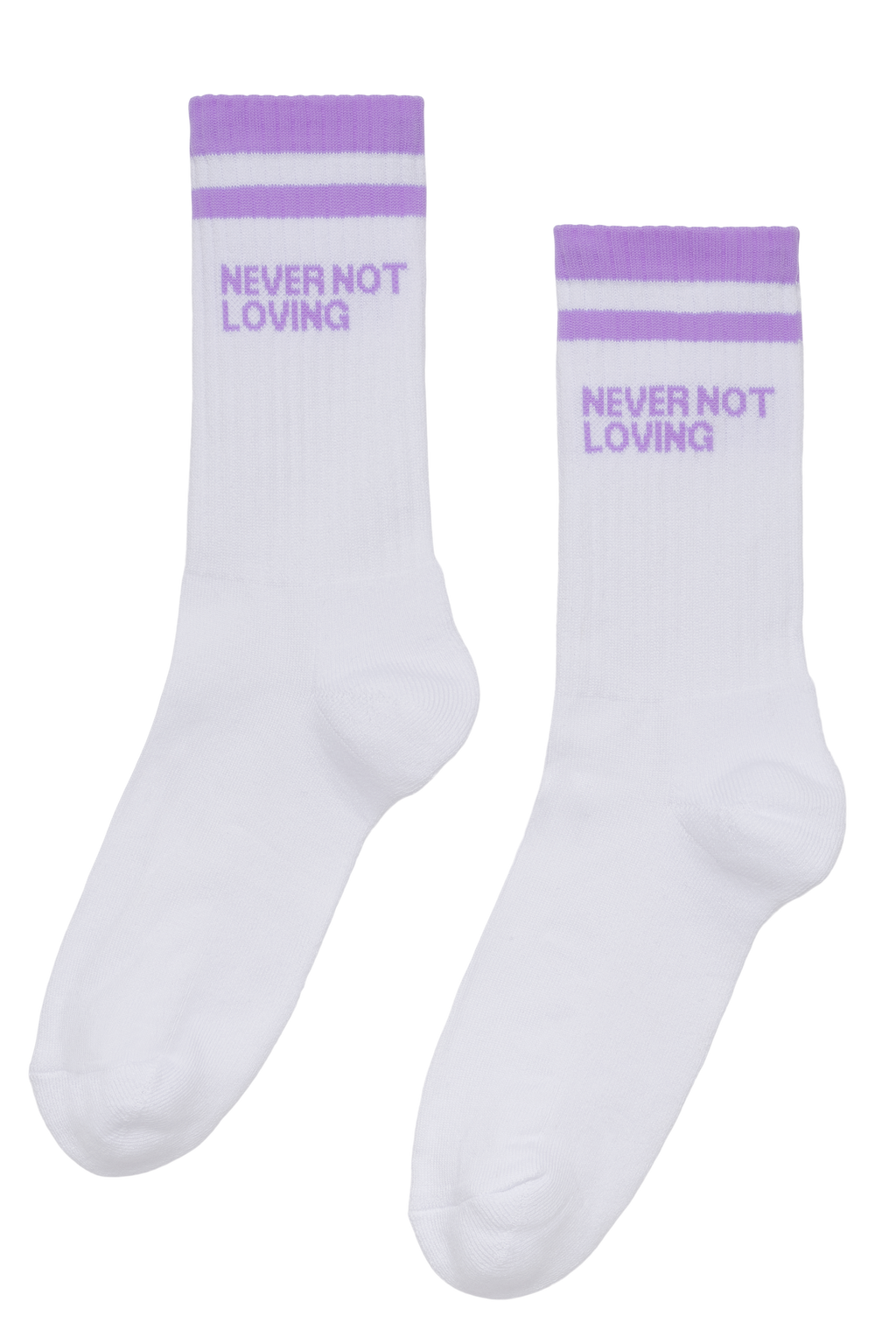 SOCKS NNL LOGO STRIPE GRAPE