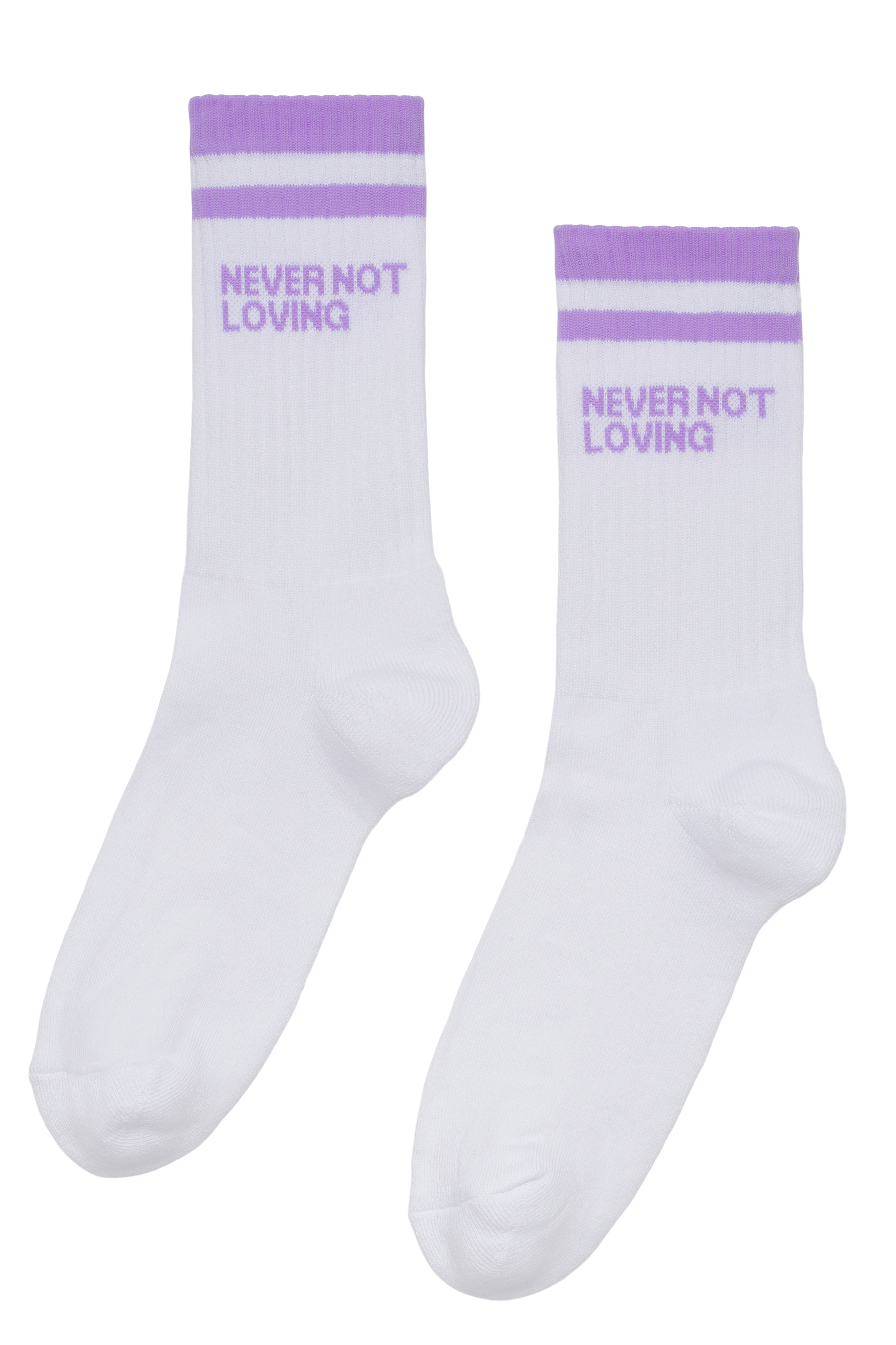 SOCKS NNL LOGO STRIPE GRAPE