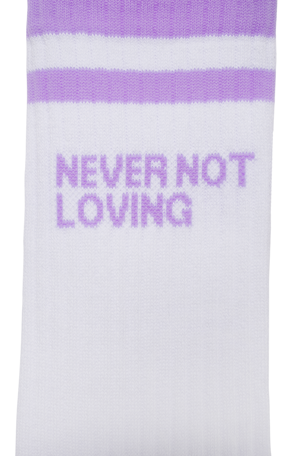 SOCKS NNL LOGO STRIPE GRAPE