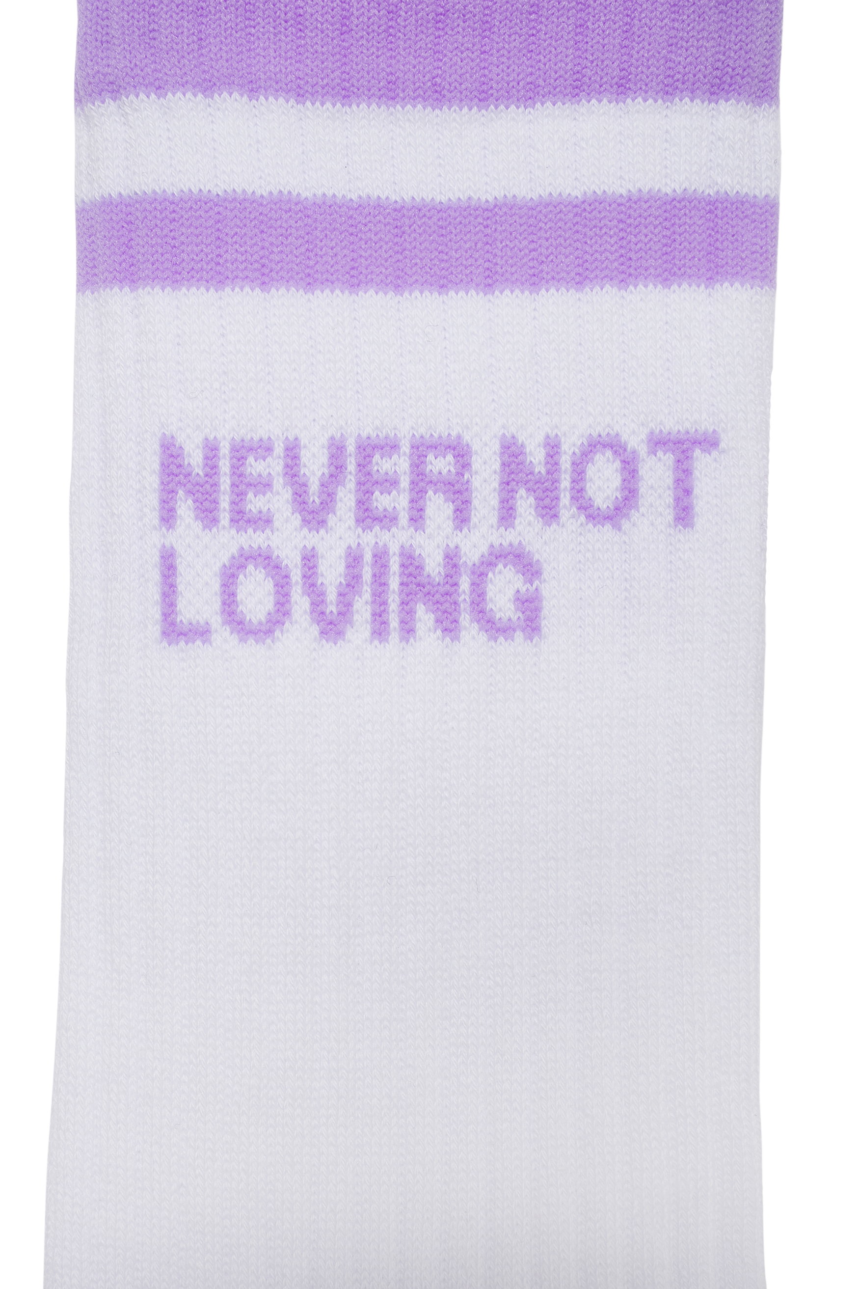 SOCKS NNL LOGO STRIPE GRAPE