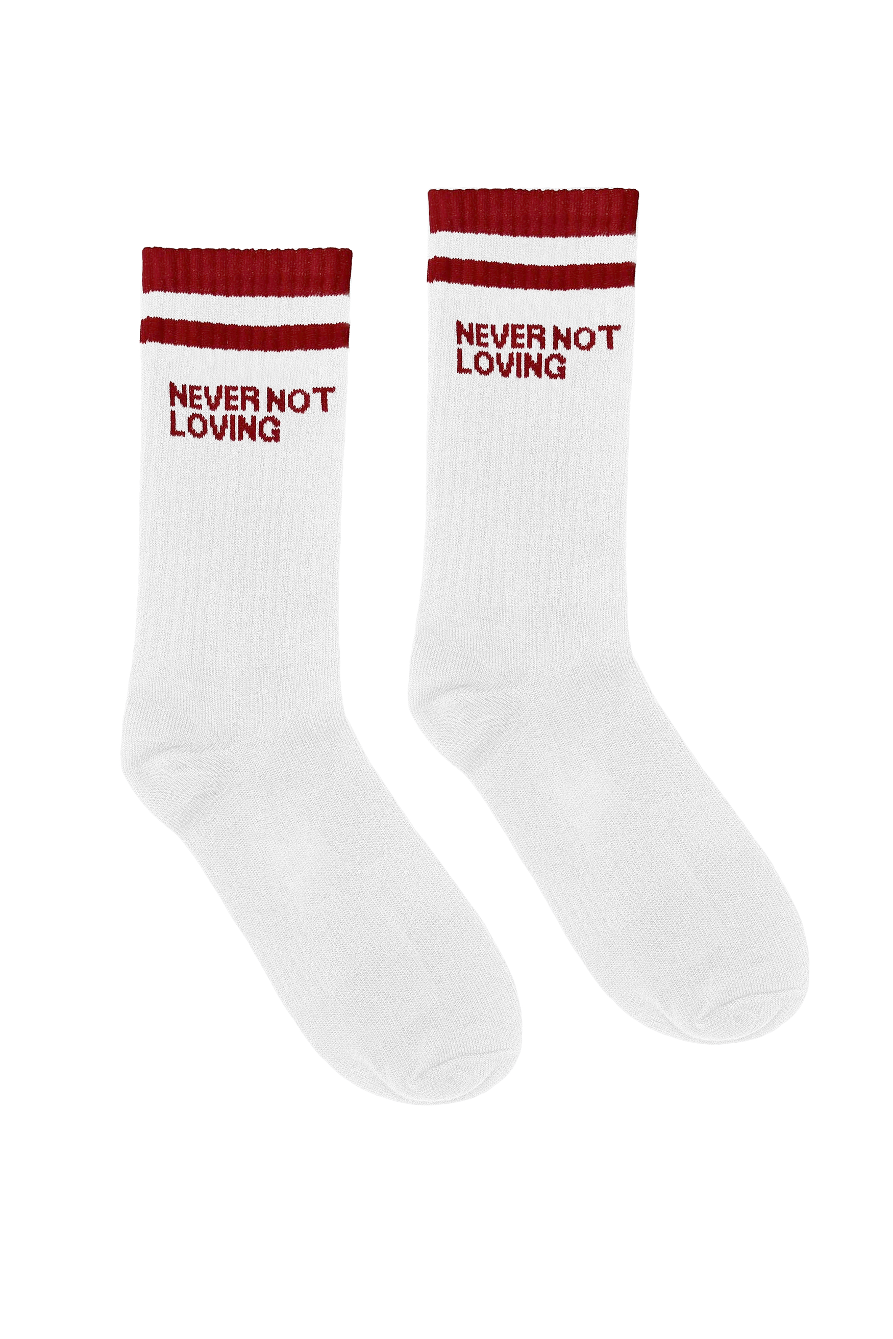 Socks NNL Logo White/Red