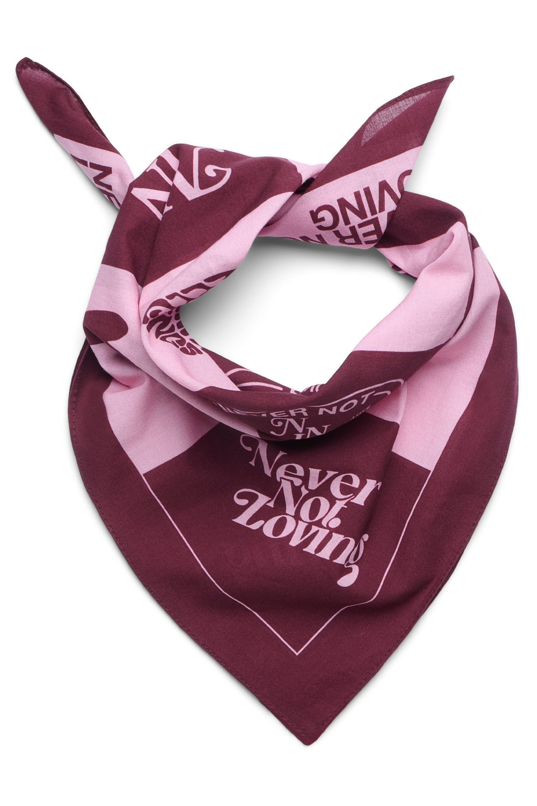 BANDANA BORDEAUX BABY PINK