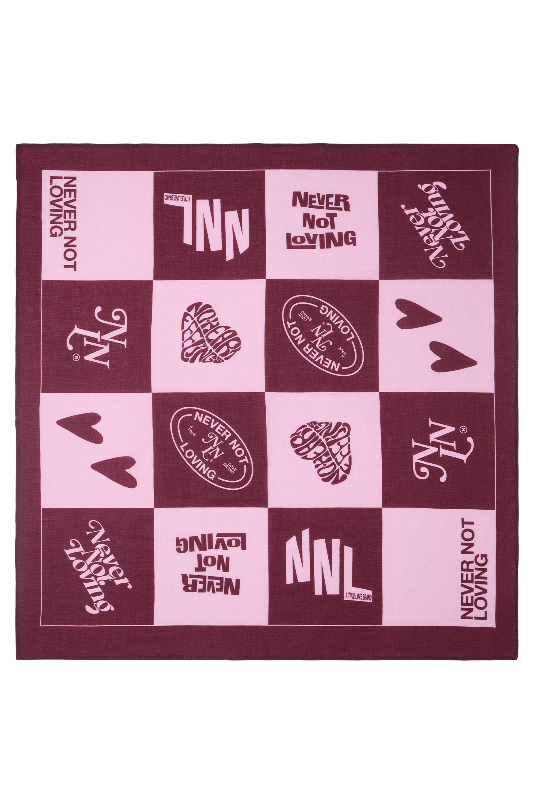 BANDANA BORDEAUX BABY PINK