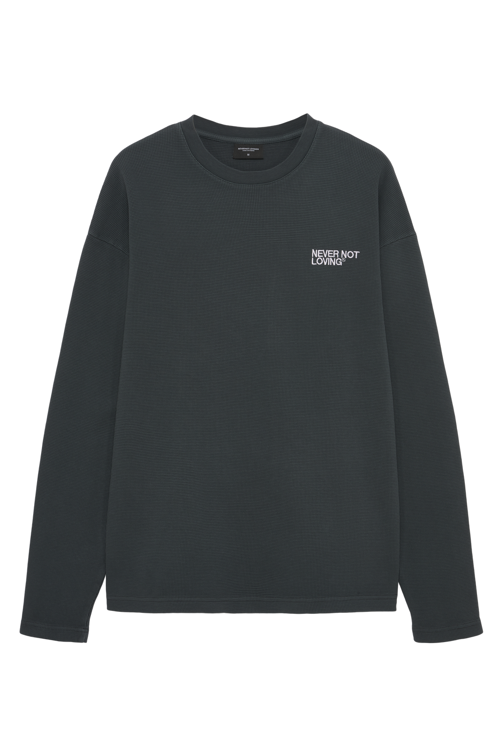 WAFFLE LONGSLEEVE ANTHRAZIT
