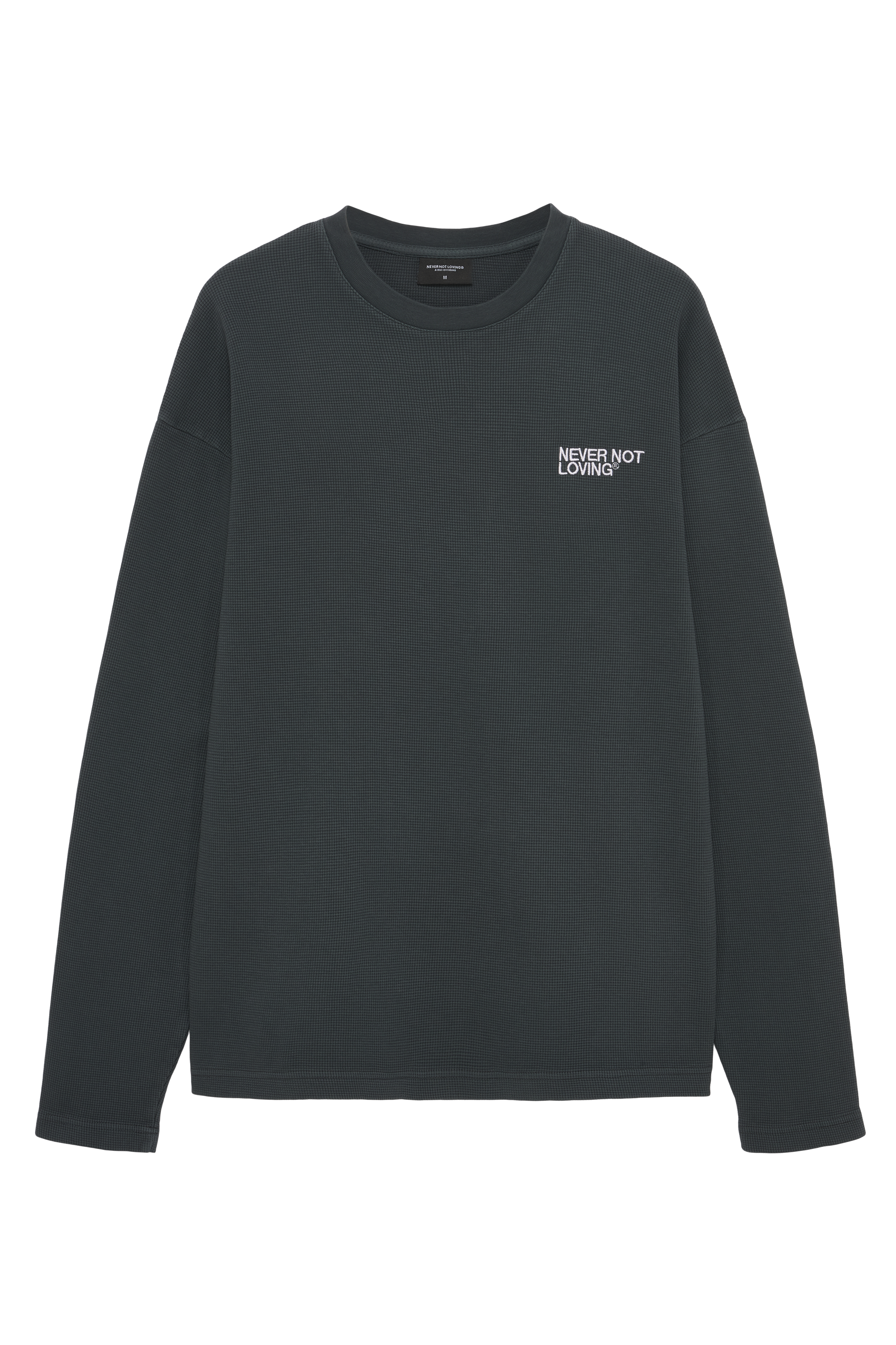 WAFFLE LONGSLEEVE ANTHRAZIT