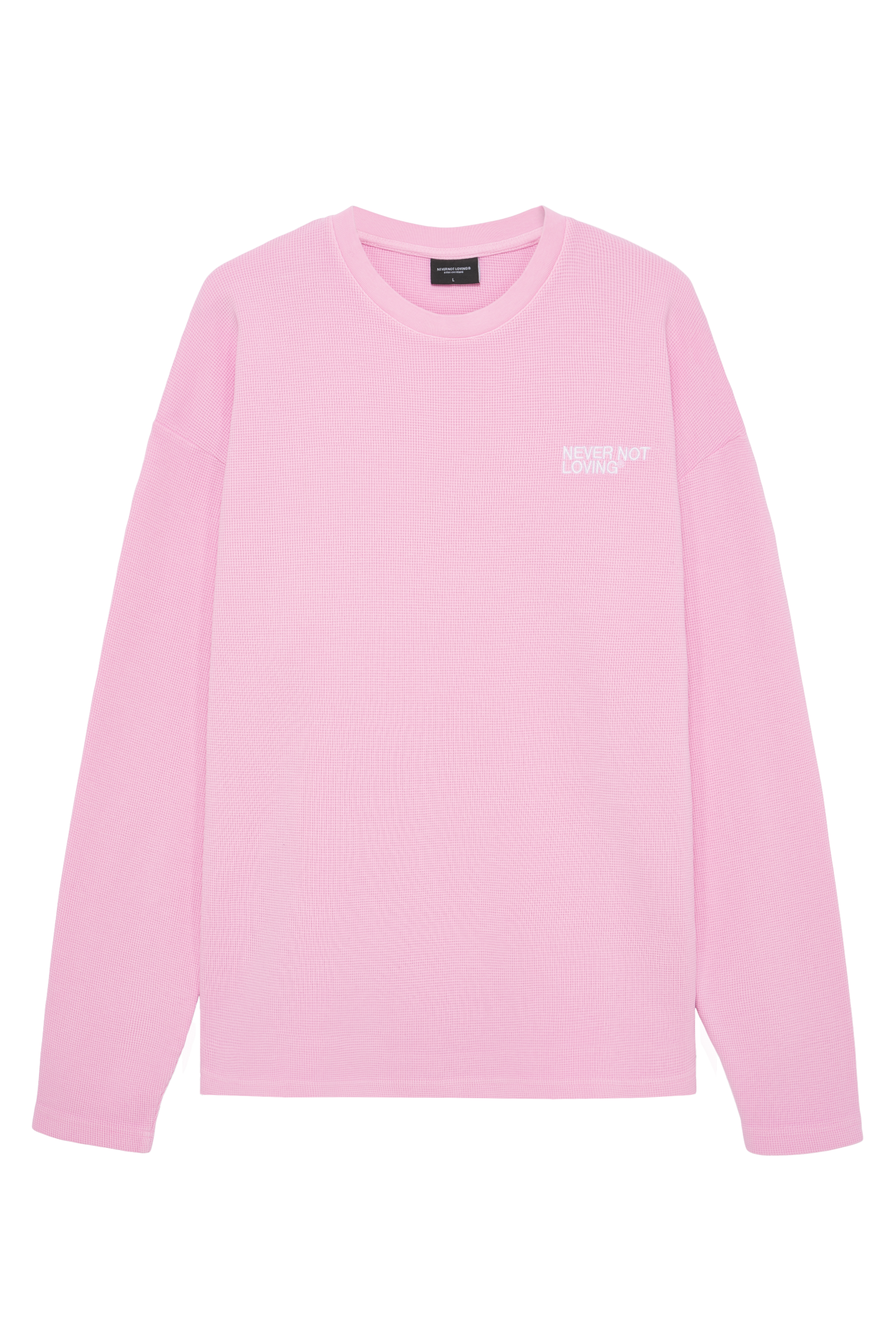 WAFFLE LONGSLEEVE PINK BLOSSOM