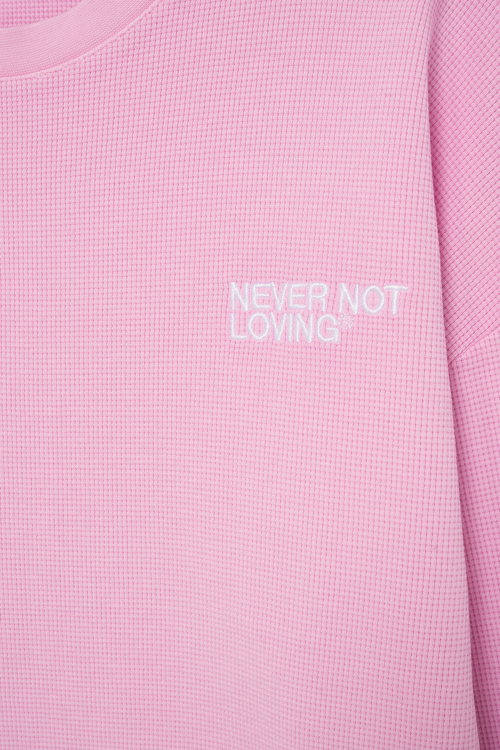 WAFFLE LONGSLEEVE PINK BLOSSOM