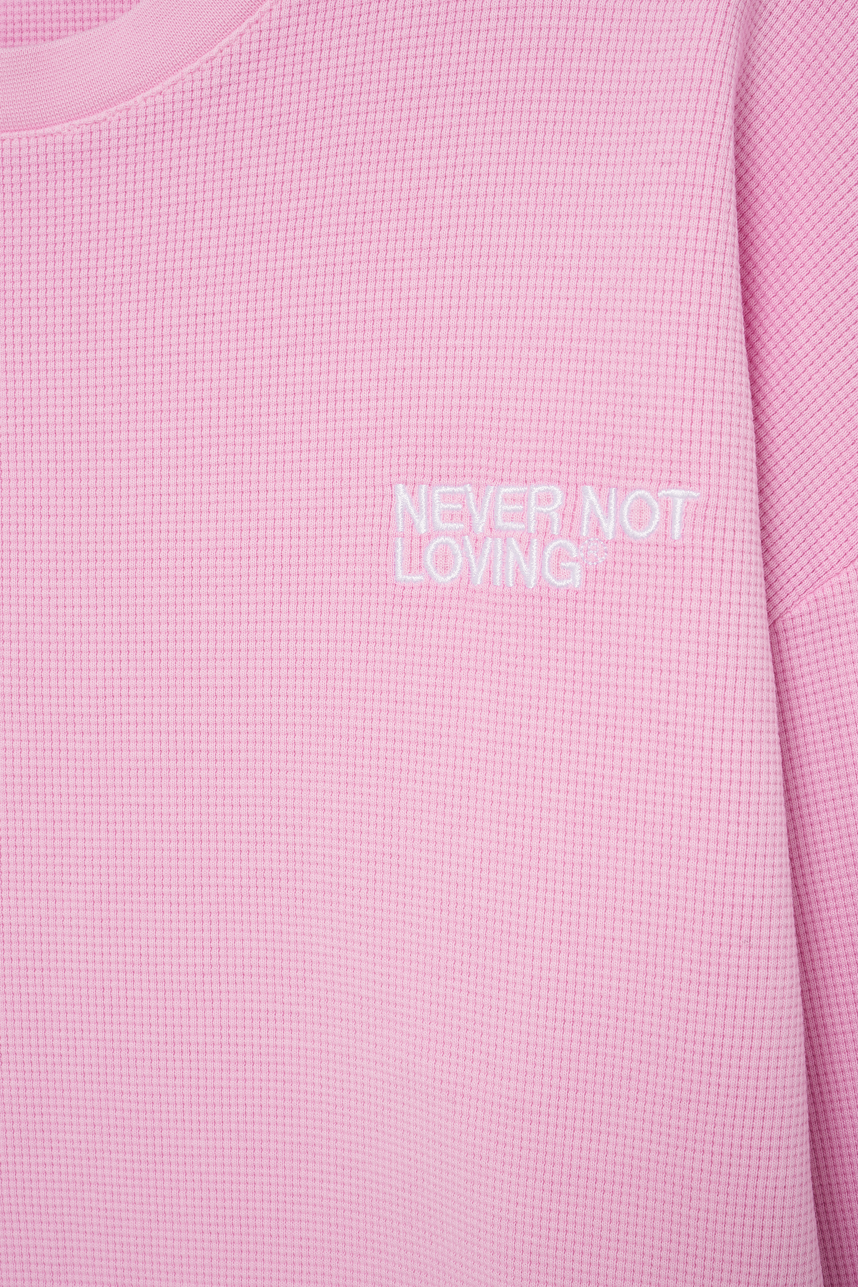 WAFFLE LONGSLEEVE PINK BLOSSOM