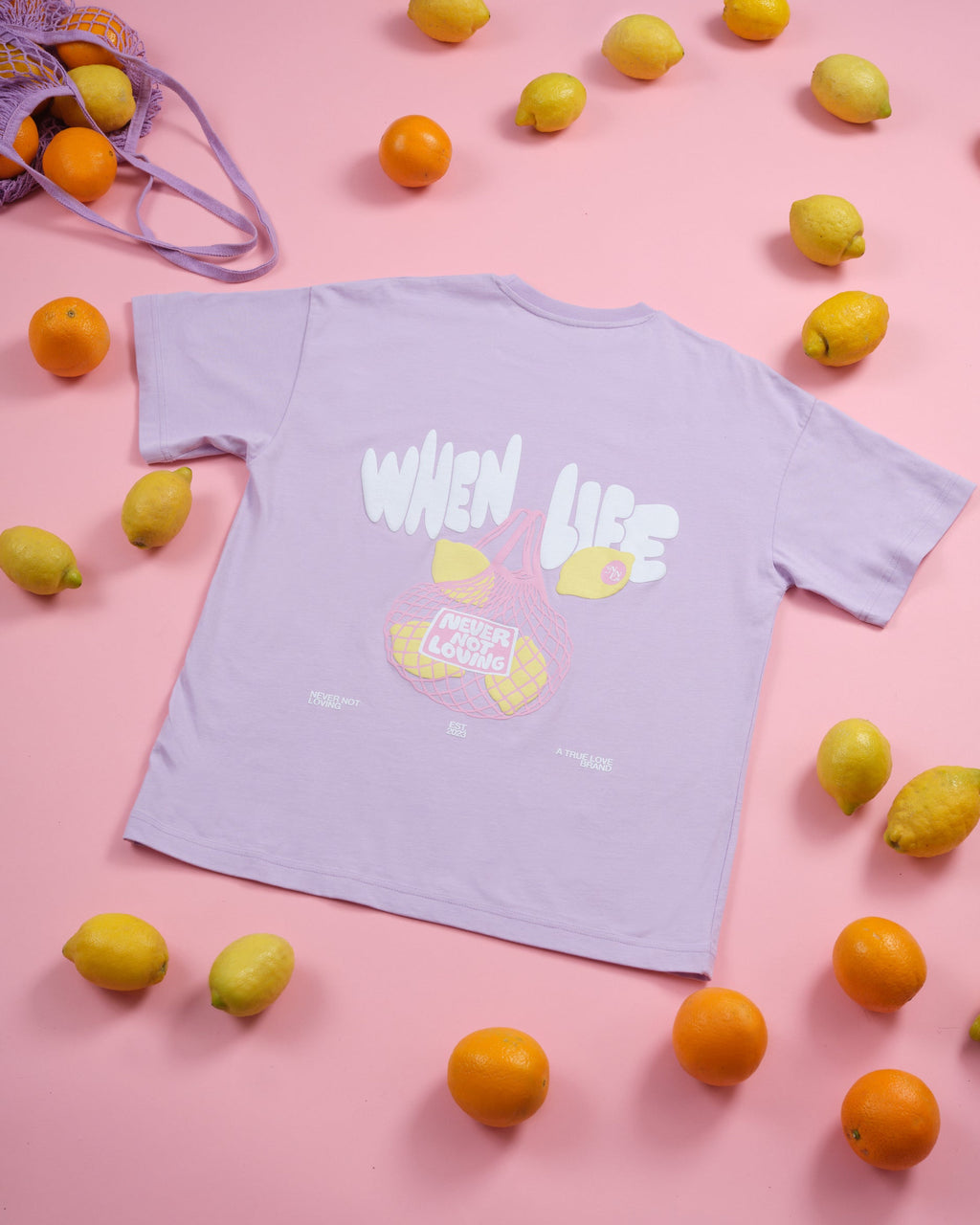 LEMONS T-SHIRT GRAPE