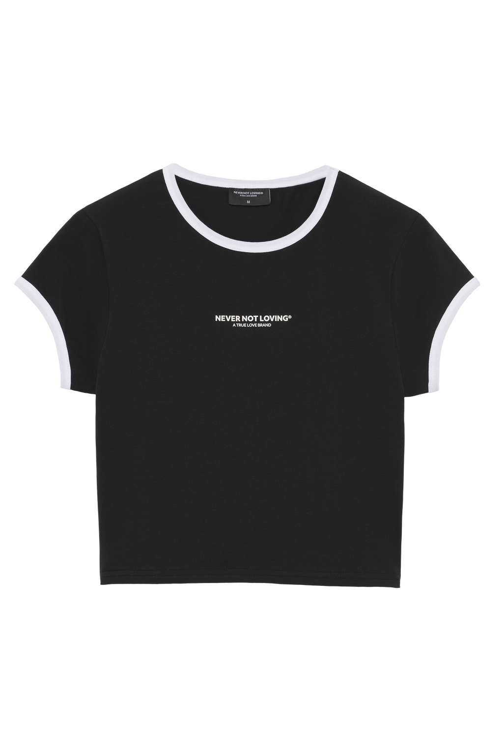 CROPPED T-SHIRT BLACK