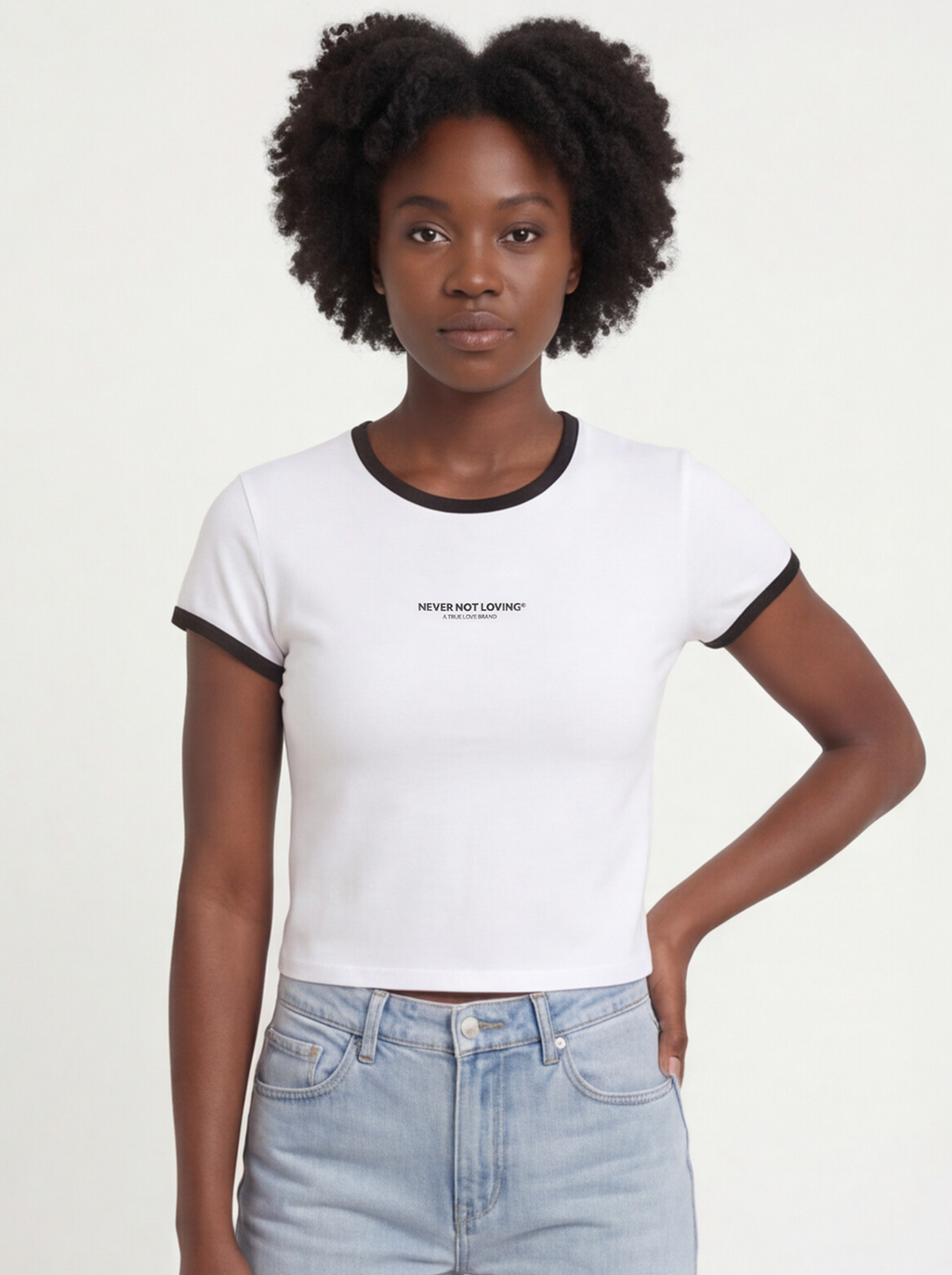 CROPPED T-SHIRT WHITE