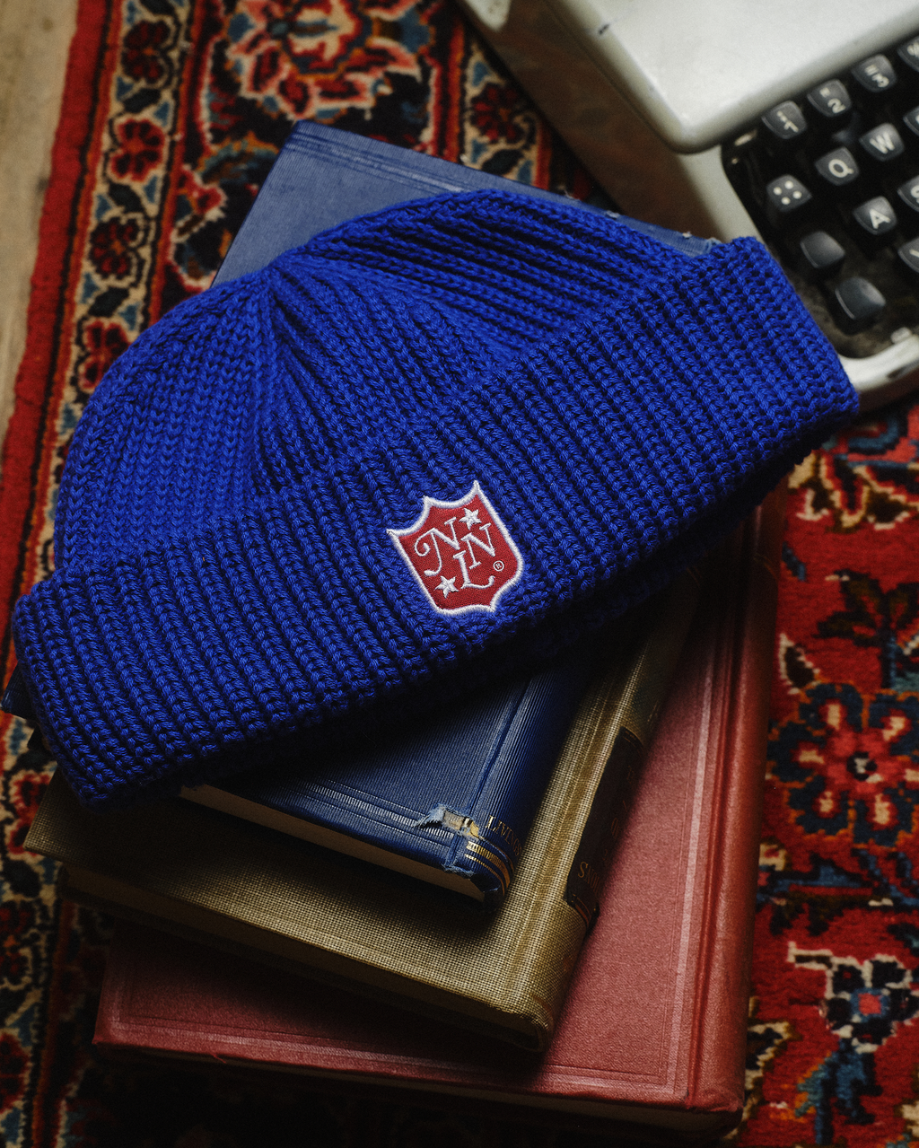 BEANIE NNL PATCH BLUE