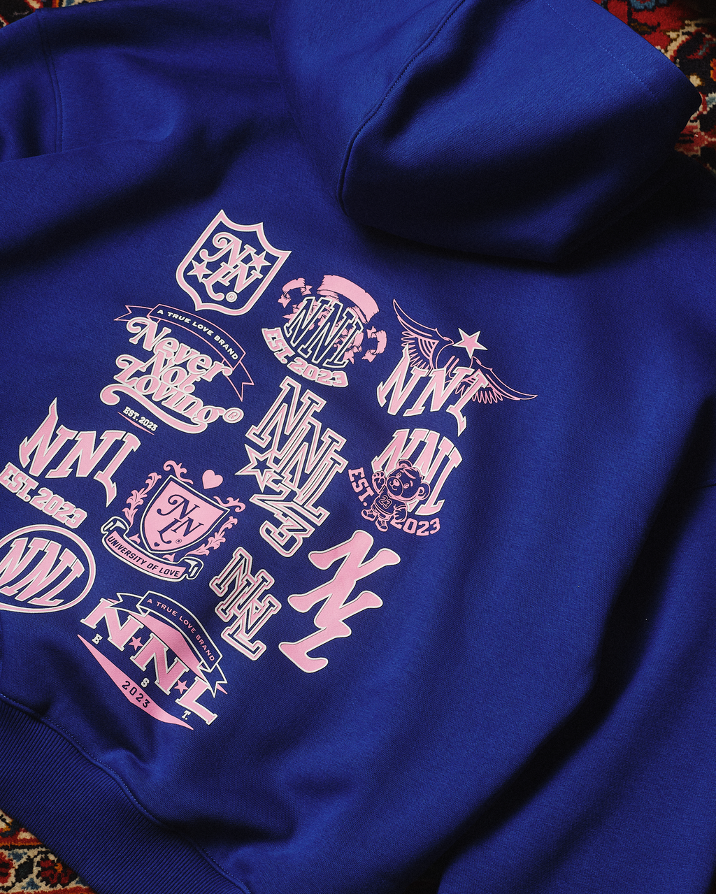 COAT OF ARMS HOODIE BLUE