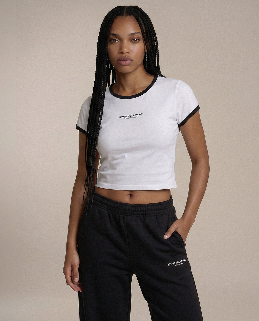 CROPPED T-SHIRT WHITE