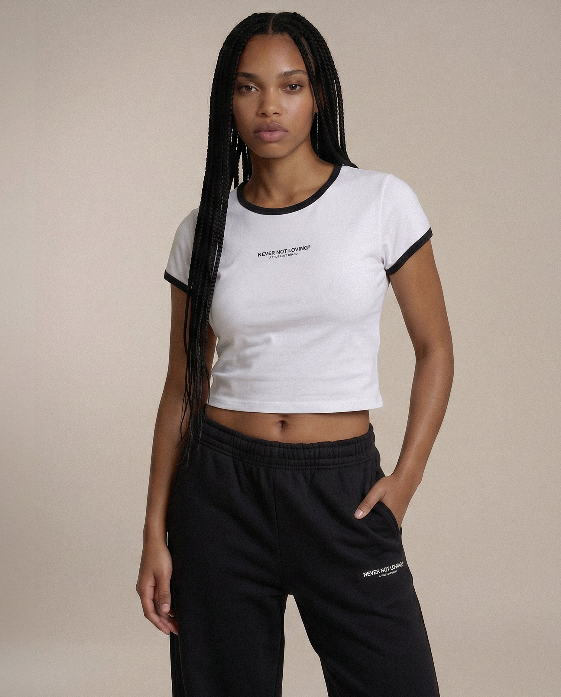 CROPPED T-SHIRT WHITE