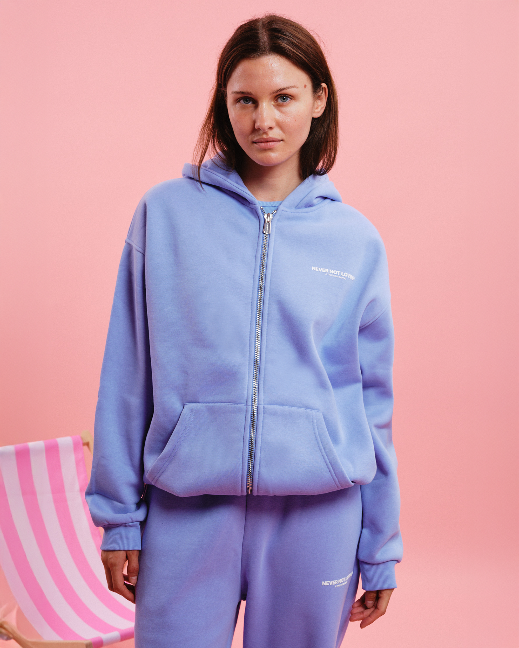 GLINT SWEAT JACKET RIVER BLUE