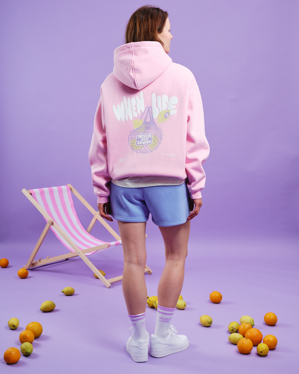 LEMON HOODIE PINK BLOSSOM