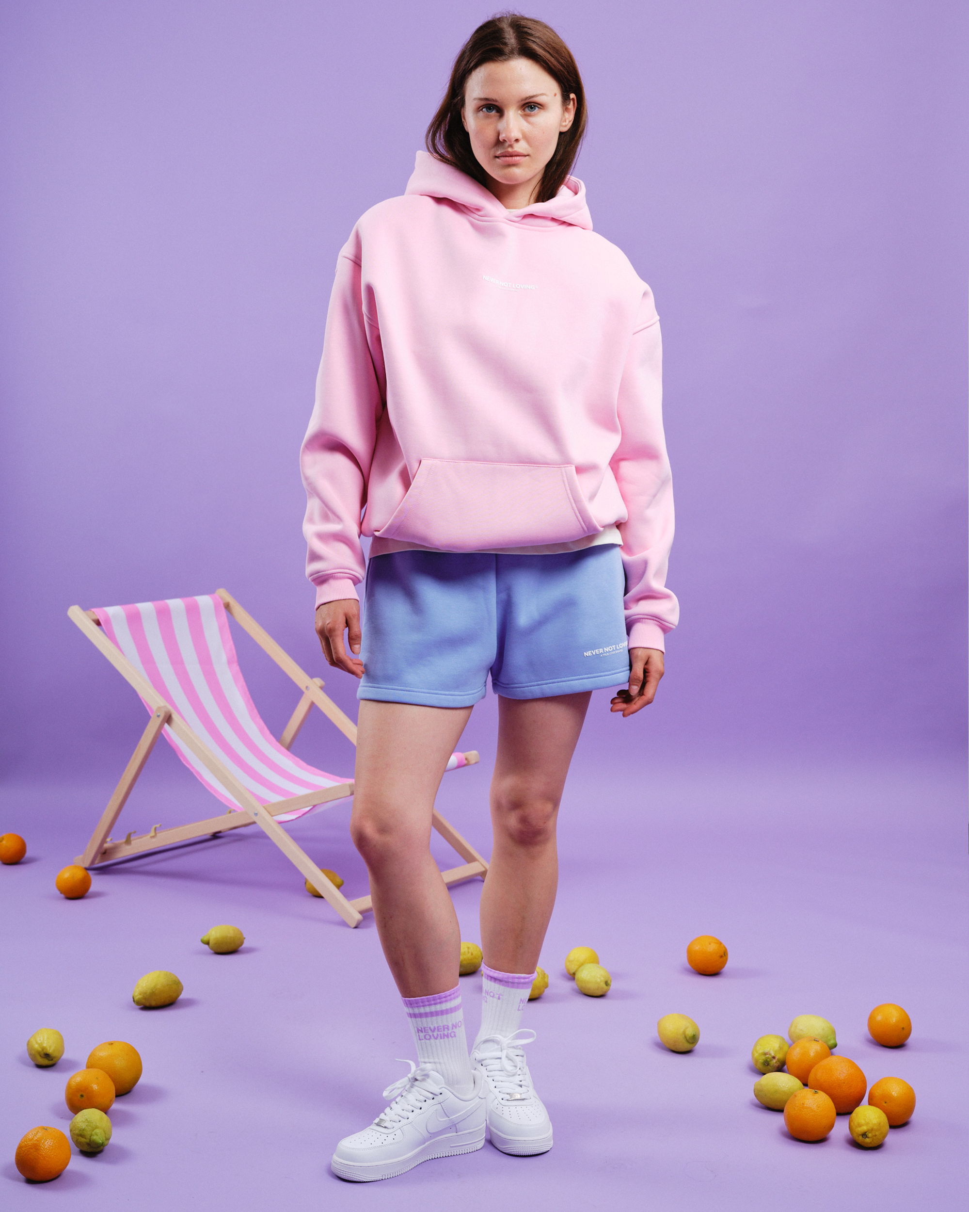 LEMON HOODIE PINK BLOSSOM
