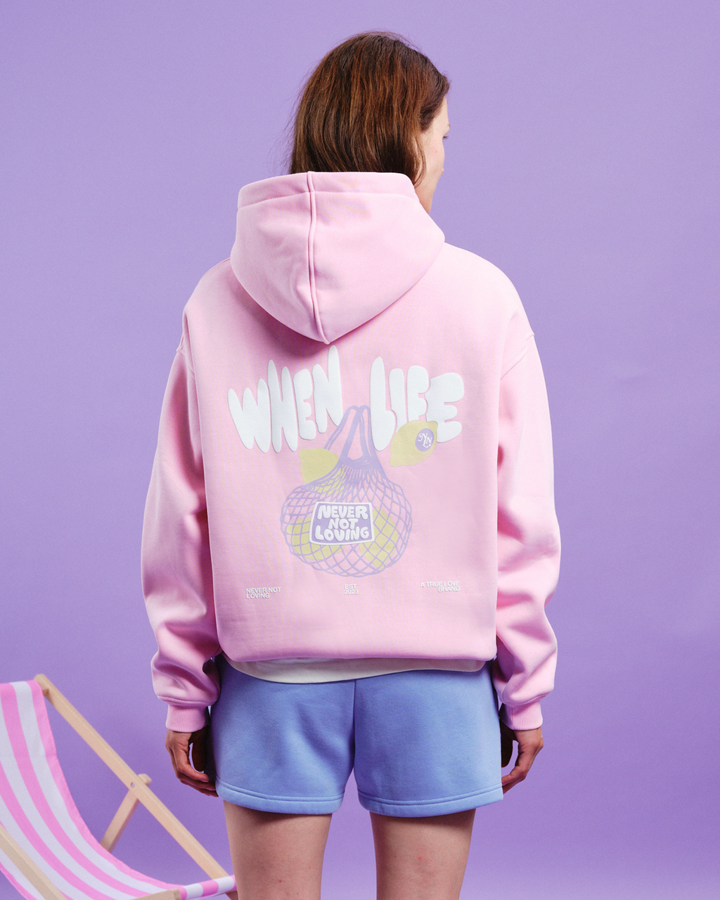 LEMON HOODIE PINK BLOSSOM