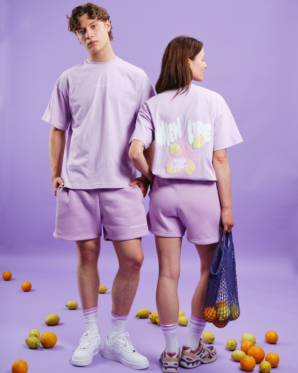 LEMONS T-SHIRT GRAPE