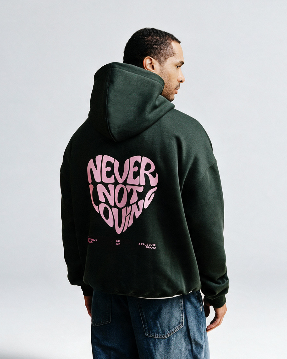 NNL HEART HOODIE GREEN