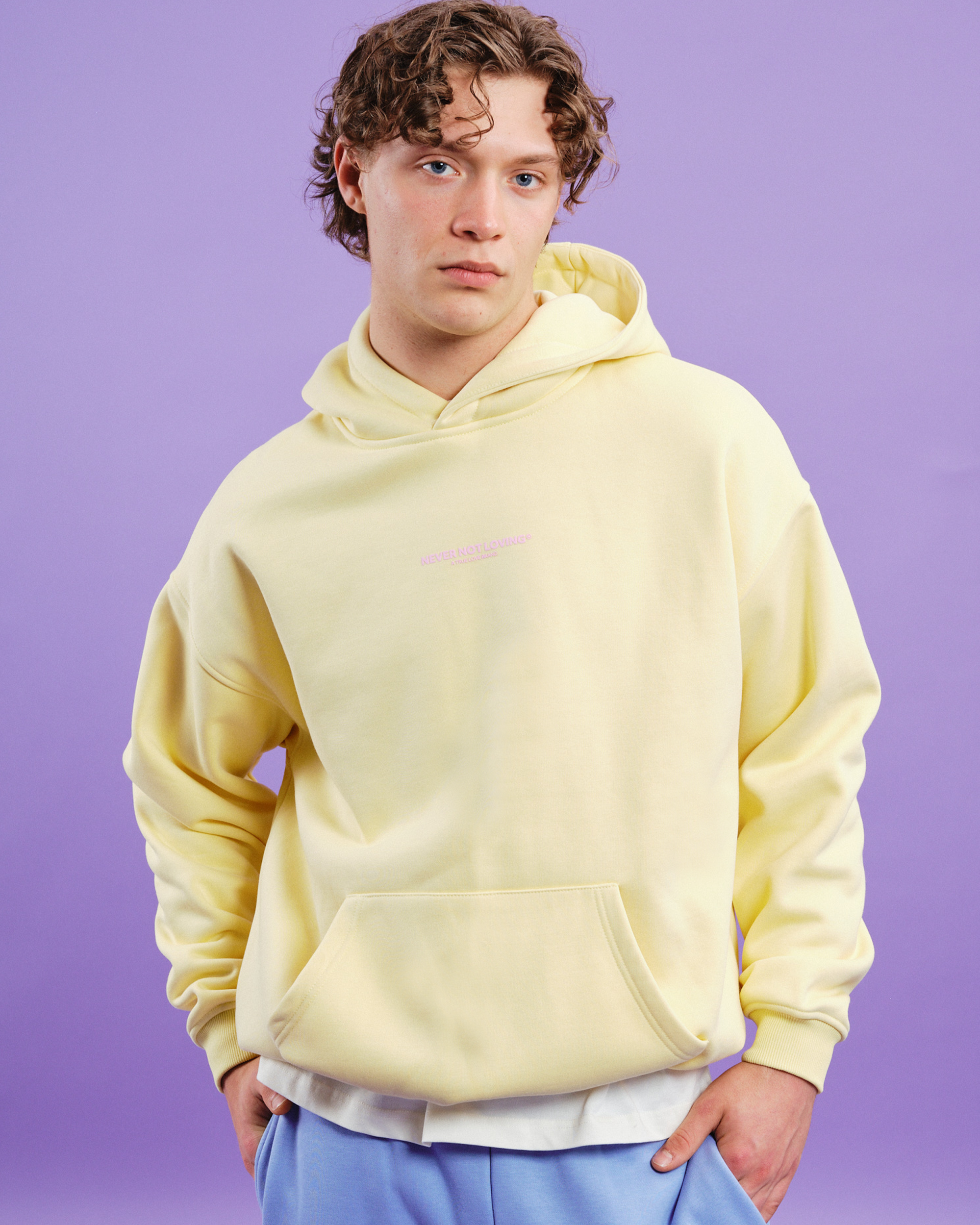 SMILE HOODIE BUZZING YELLOW