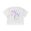 NNL Letter Crop Top White