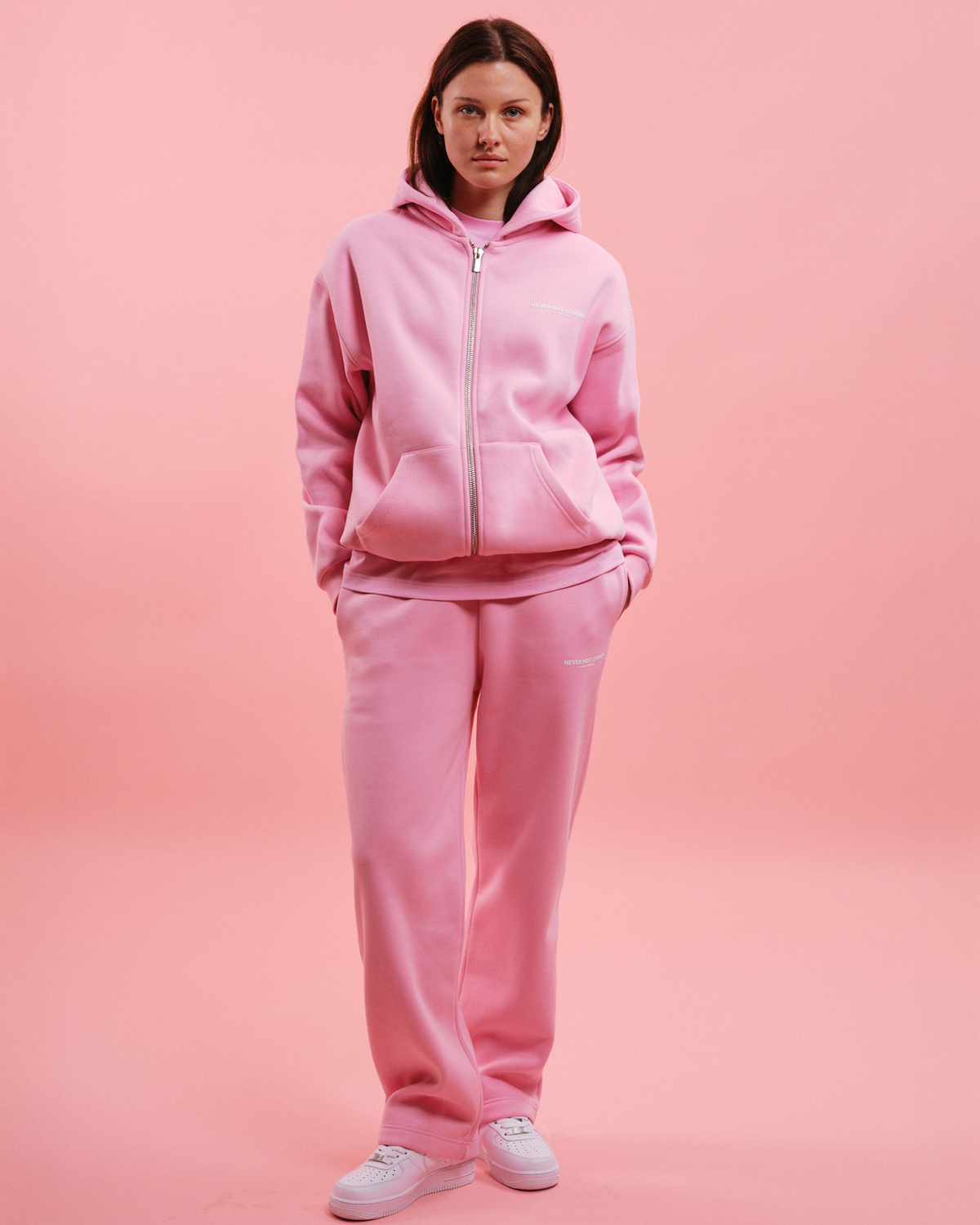 GLINT SWEAT JACKET PINK BLOSSOM