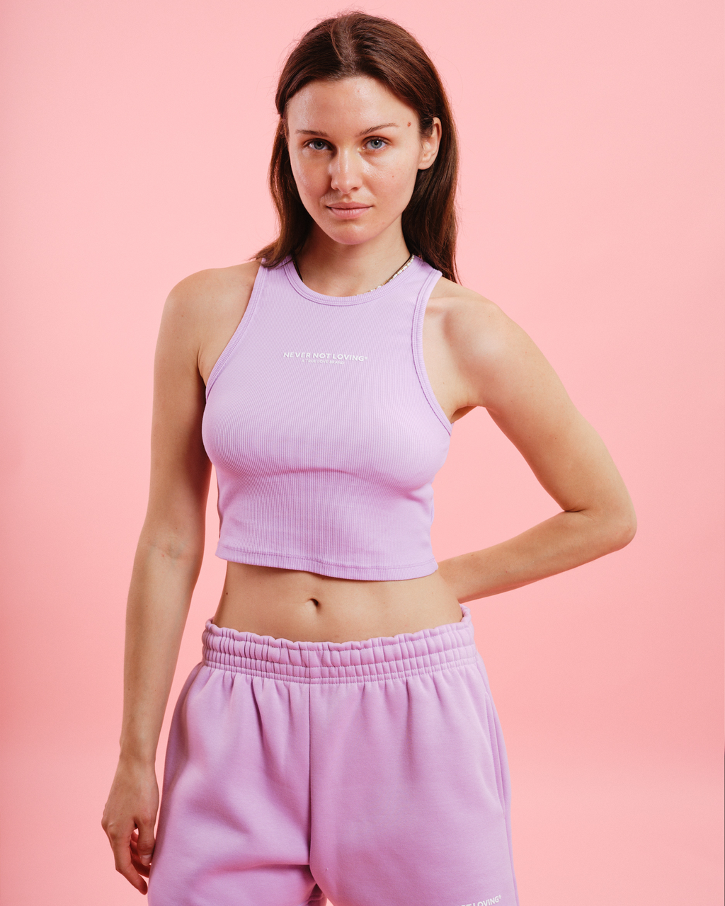 WOMEN'S CROPPED TANK TOP GRAPE