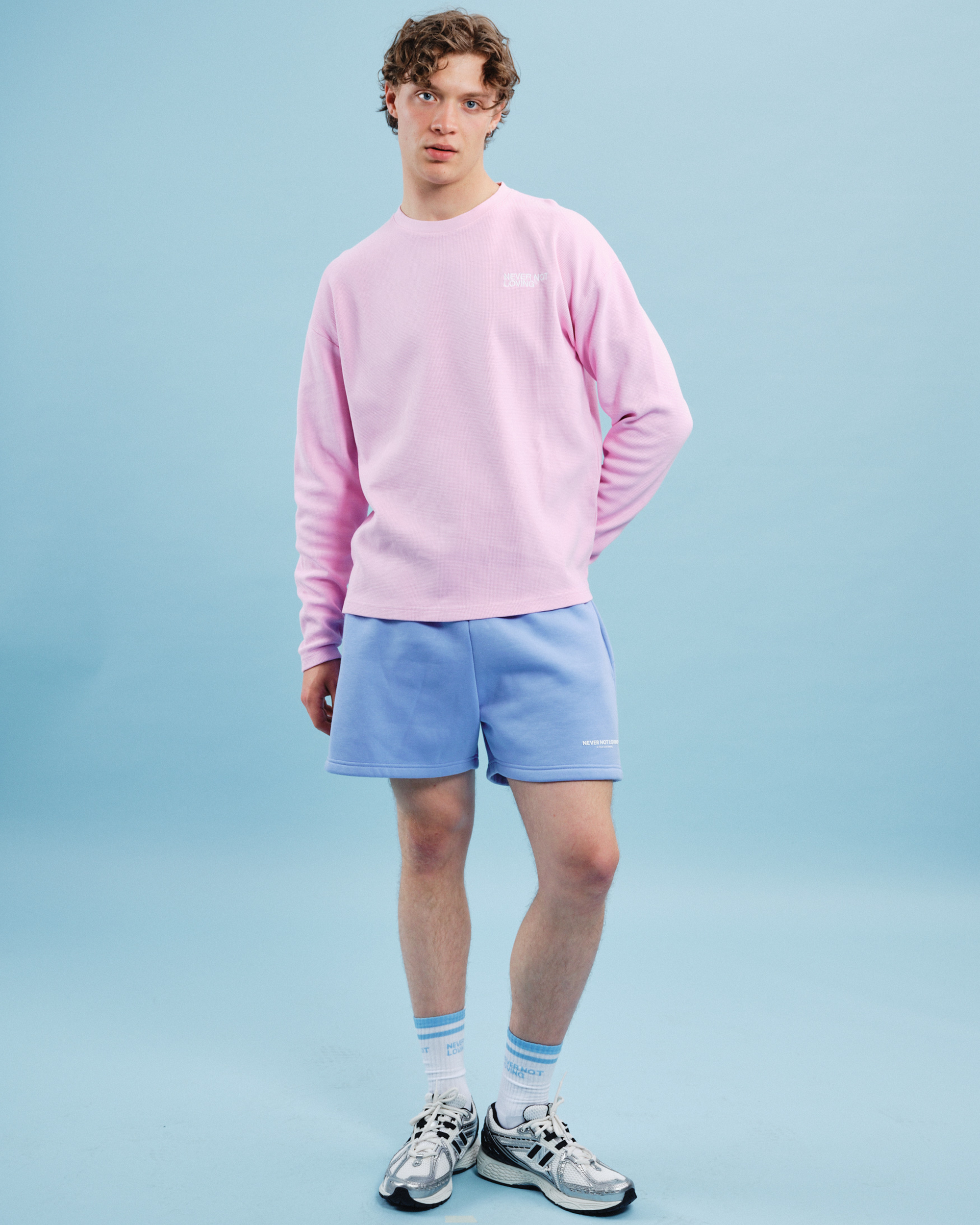 WAFFLE LONGSLEEVE PINK BLOSSOM